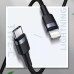 Кабель Type C Lightning Baseus 20W PD Fast Charging Gray Black 1 м (CATLKLF-FG1)