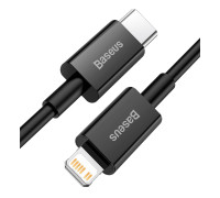 Кабель Type-C Lightning Baseus Superior Series PD 20W для iPhone 11/12/13/14 1 м Black (CATLYS-A01)