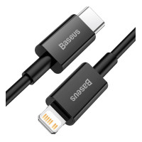 Кабель Type-C Lightning Baseus Superior Series PD 20W для iPhone 11/12/13/14 1 м Black (CATLYS-A01)