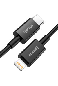 Кабель Type-C Lightning Baseus Superior Series PD 20W для iPhone 11/12/13/14 1 м Black (CATLYS-A01)