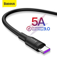 Кабель Baseus Type-C для быстрой зарядки Quick Charge 3.0 5A 40W 1 м (CATSH-E01)
