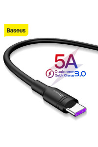 Кабель Baseus Type-C для быстрой зарядки Quick Charge 3.0 5A 40W 1 м (CATSH-E01)