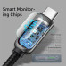 Кабель Baseus 100W Type-C Type-C з Ваттметром Тестером Display Fast Charging для Смартфону Ноутбука