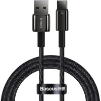 Кабель Baseus Tungsten Gold Fast Charging USB-C 100W 6A Black