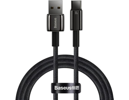Кабель Baseus Tungsten Gold Fast Charging USB-C 100W 6A Black
