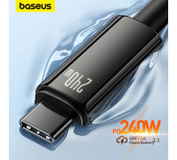 Кабель Type-C Type-C 240W PD 3.1 5A QC 4.0 для быстрой зарядки Baseus (CB000038)