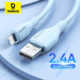 Кабель USB Lightning Baseus 2.4A для быстрой зарядки iPhone 14 13 12 1.2 м (CB000052)