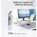 Кабель USB Lightning Baseus 2.4A для быстрой зарядки iPhone 14 13 12 1.2 м (CB000052)