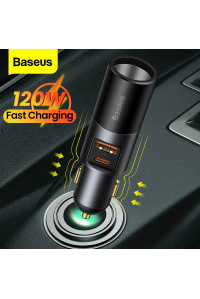 Автозарядка для телефона Baseus USB-C USB-A 120W QC4.0 QC3.0 PD3.0