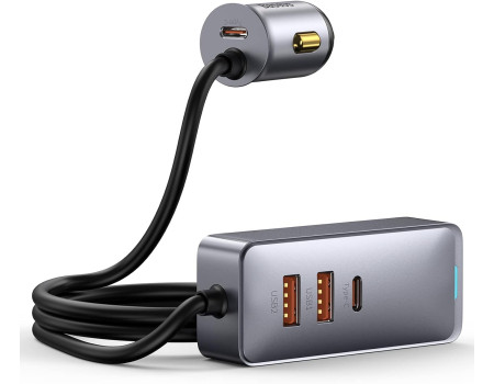 Автомобильное зарядное устройство Baseus 120W QC 3.0 PD 3.0 с удлинителем (CCBX-120C2X)