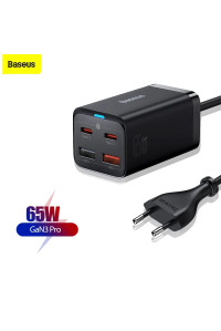 Зарядний пристрій Baseus GaN 3 PRO 65W + кабель Type-C 100W (CCGP040101)
