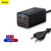 Зарядний пристрій Baseus GaN 3 PRO 65W + кабель Type-C 100W (CCGP040101)