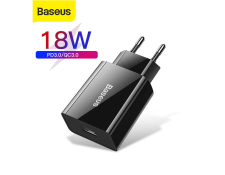 Зарядний пристрій USB Quick Charge 3.0 18W Baseus (CCFS-L01)