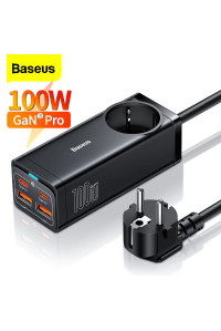 Зарядна станція подовжувач Baseus 100W GaN3 Pro PD3.0 QC4.0 (CCGAN100-1ACE)