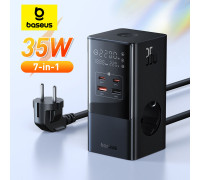 Зарядний пристрій Baseus 7-в-1 Type-C GAN5 35W 3AC+2U+2C 4000W (CCGAN35-S3ACE)