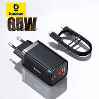 Зарядний пристрій Baseus GAN5 65W QC4+ PD3.0 + кабель PD 100W (CCGP120201)