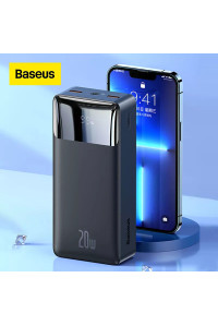 Baseus Power Bank 30000mah 20W PD 3.0 QC4.0 Fast Charging LED Type-C (PPBD30K)