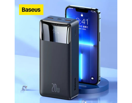 Baseus Power Bank 30000mah 20W PD 3.0 QC4.0 Fast Charging LED Type-C (PPBD30K)