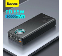 Power Bank Baseus 30000mAh 65W USB C PD 3.0 QC3.0 SCP LED для смартфона и ноутбука