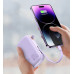 Повербанк Baseus QPOW 20000 mAh 20W PD3.0 QC3.0 с LED дисплеем и кабелем 8-Pin Lightning для iPhone Фиолет