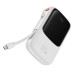 Повербанк Baseus 10000mAh 22.5W PD3.0 QC3.0 LED с кабелем Type-C Белый
