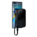 Повербанк Baseus 20000 mAh 22.5W PD3.0 QC3.0 LED з кабелем Type-C Чорний