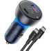Автозарядка для ноутбука телефона Baseus 65W PD3.0 QC4.0 PPS LED дисплей + кабель Type-C 100W