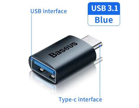 OTG перехідник TYPE-C Baseus USB 3.1 10 Гбіт/с