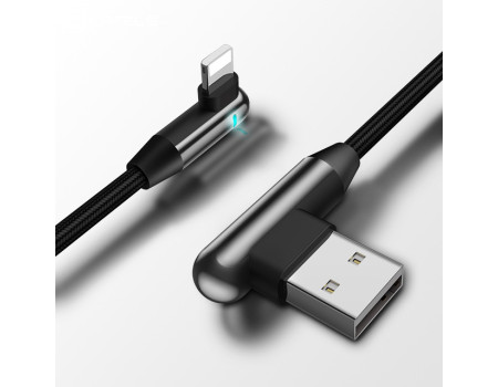 Кабель lightning для iPhone CAFELE SB6 LED индикатор 120 см