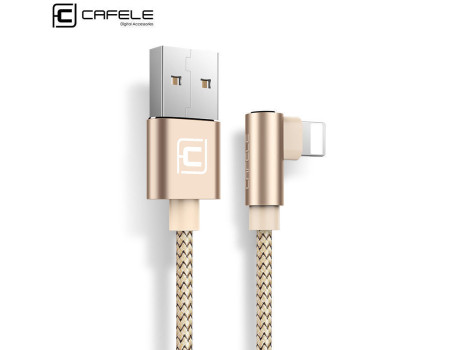 Кабель lightning для iPhone CAFELE SB9-01-01 90° 150 см