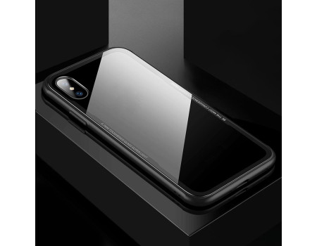 Чохол для iPhone ХS 5.8 Glass 9H Cafele sc1-06-03