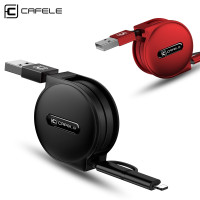 Кабель 2 в 1 Micro USB Lightning Cafele SC5-09-04 1 м
