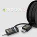 Кабель 2 в 1 Micro USB Lightning Cafele SC5-09-04 1 м