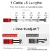 Кабель Lightning для Apple iPhone/iPad/iPod CAFELE SD2-11-02 90 см
