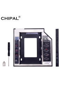 Карман для замены 9.5 мм CD-ROM ноутбука SSD/HDD 2.5’’ 7- 9.5 мм HDD Caddy CHIPAL CP123-DB 