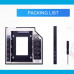 Карман для замены 9.5 мм CD-ROM ноутбука SSD/HDD 2.5’’ 7- 9.5 мм HDD Caddy CHIPAL CP123-DB 