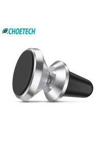 Магнітний тримач для телефону в машину CHOETECH Silver
