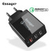 Зарядний пристрій 3 USB 30W Quick Charge 3.0 Essager ECTQC3-FBB01-BK
