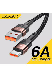 Кабель Type-C для быстрой зарядки смартфонов 6A 66W Essager 