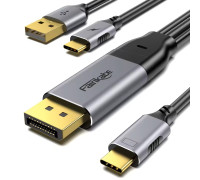 Кабель DisplayPort to Type-C 4k 60hz 2k 144hz для Nreal Air Xreal RayNeo Huawei VR Studio Display 2 м