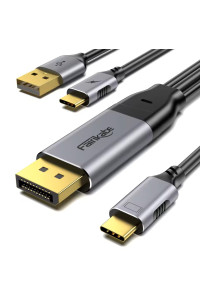 Кабель DisplayPort to Type-C 4k 60hz 2k 144hz для Nreal Air Xreal RayNeo Huawei VR Studio Display 2 м
