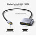 Розгалужувач DisplayPort - 2 HDMI для 2 моніторів 4k 60hz Splitter адаптер MST