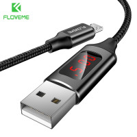 Кабель Micro USB Floveme з тестером струму та напруги (YXF149227-1) 1 м