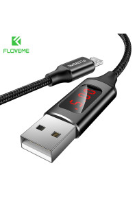 Кабель Micro USB Floveme с тестером тока и напряжения (YXF149227-1) 1 м