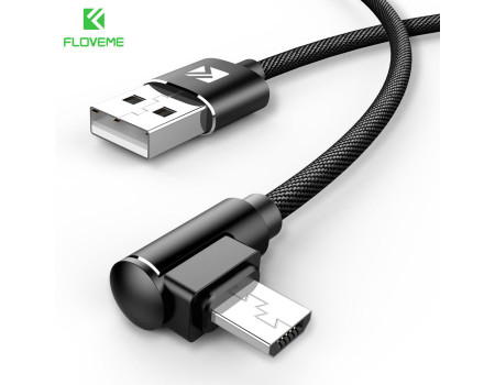 Кабель для быстрой зарядки Micro USB 90° FLOVEME YXF151977-1 1 м