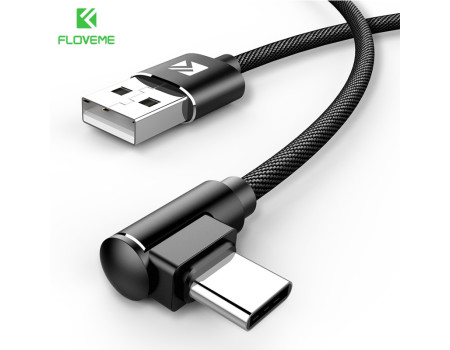Кабель для швидкого заряджання USB Type-C 90° FLOVEME YXF151978-1