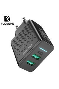 Зарядний пристрій 2 USB 2.4A 12W FLOVEME