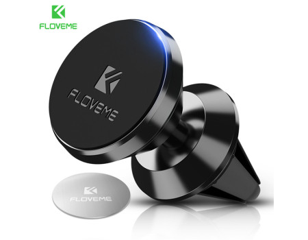 Магнітний тримач для телефону в машину Floveme 360 Black