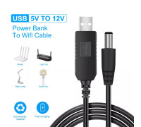 Преобразователь USB DC 5.5 2.1 мм 5V-12V для роутеров
