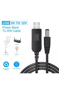 Перетворювач USB DC 5.5 2.1 мм 5V-12V для роутерів
